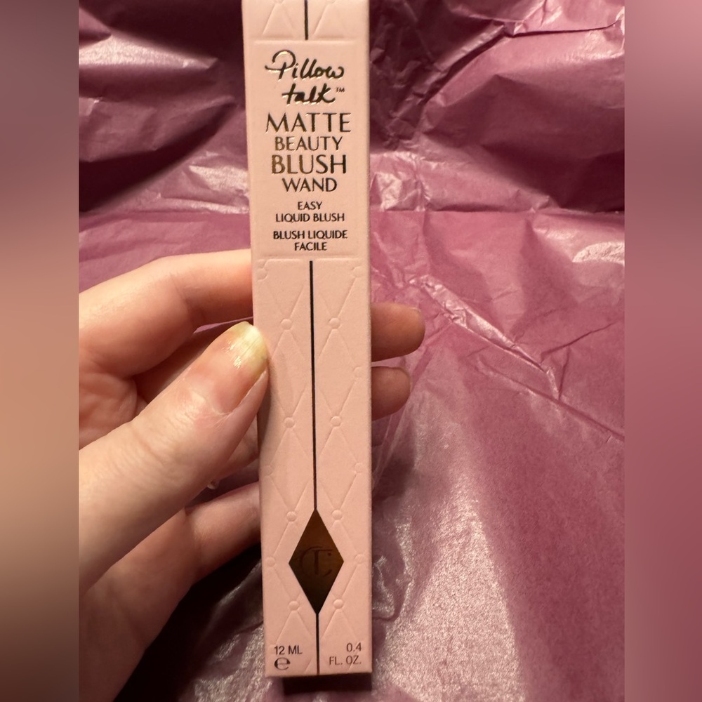 NIB Matte Beauty Blush Pillow Talk Peach Pop Charlotte Tilbury